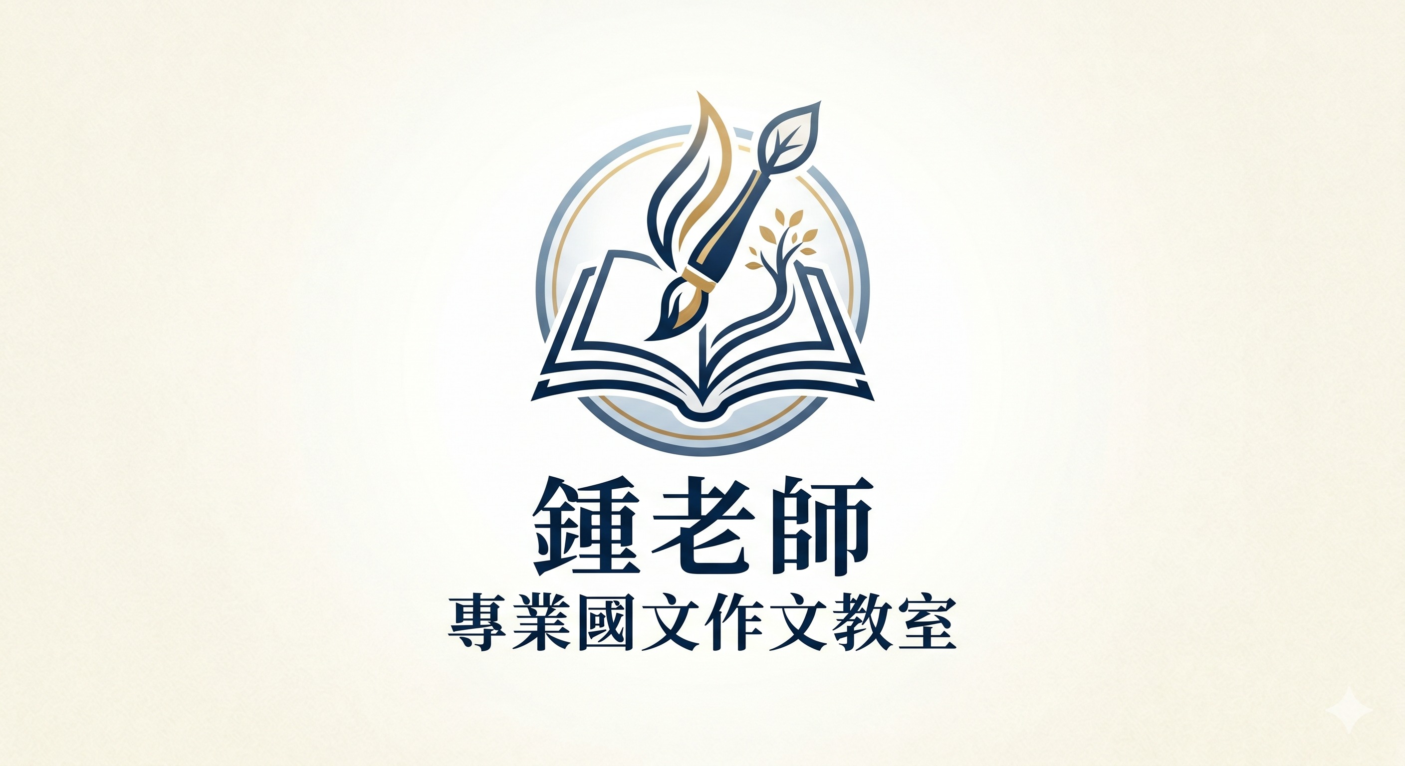 鍾老師專業國文作文教室主視覺
