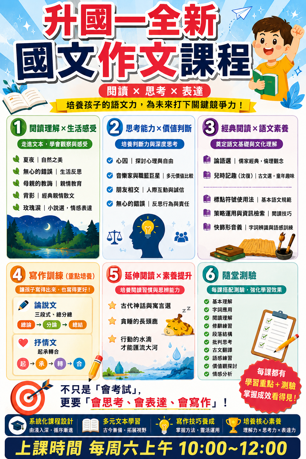 國中一年級課程海報